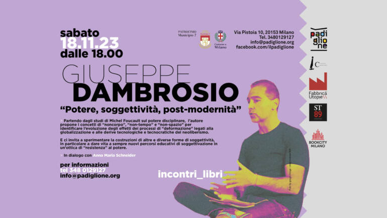 padiglione incontri_libri> 18.11.23 con Giuseppe Dambrosio